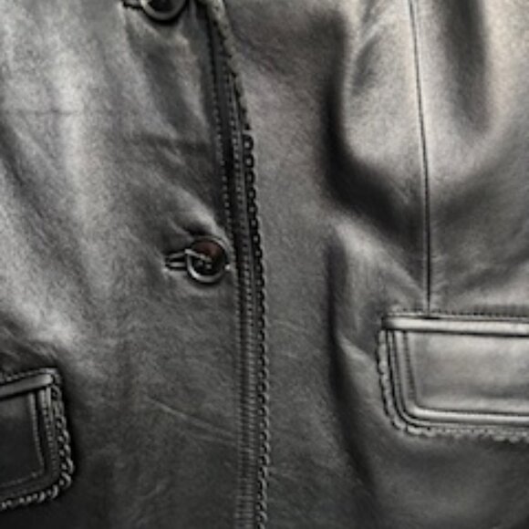 Jaclyn Smith 🩷 Vintage Woman's Leather Jacket Size 18- Like new! Gift for Her! - Picture 6 of 12